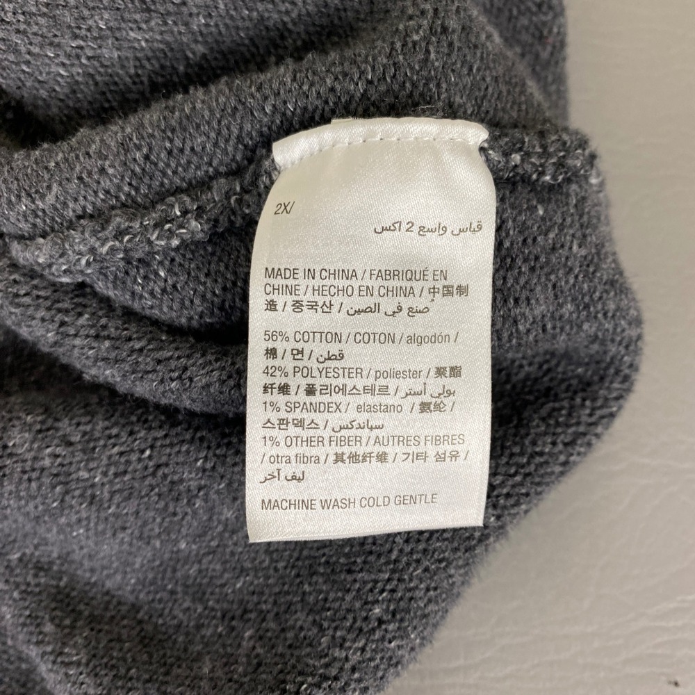 Style & Co Sweater Women's Plus 2X Gray Knit Rose Flower Long Sleeve Pullover - Picture 4 of 11